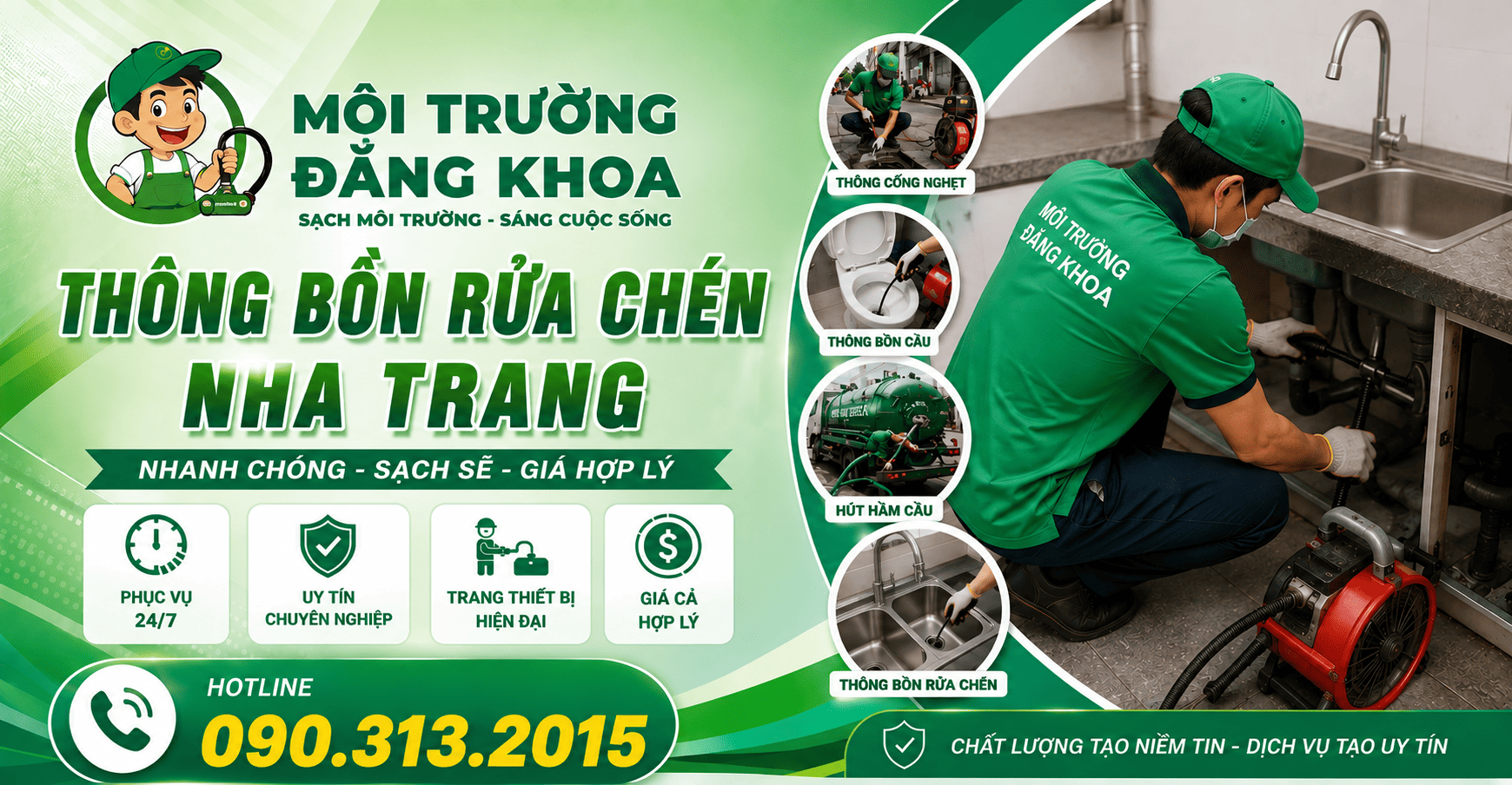 Thông Bồn Rửa Chén Tại Nha Trang