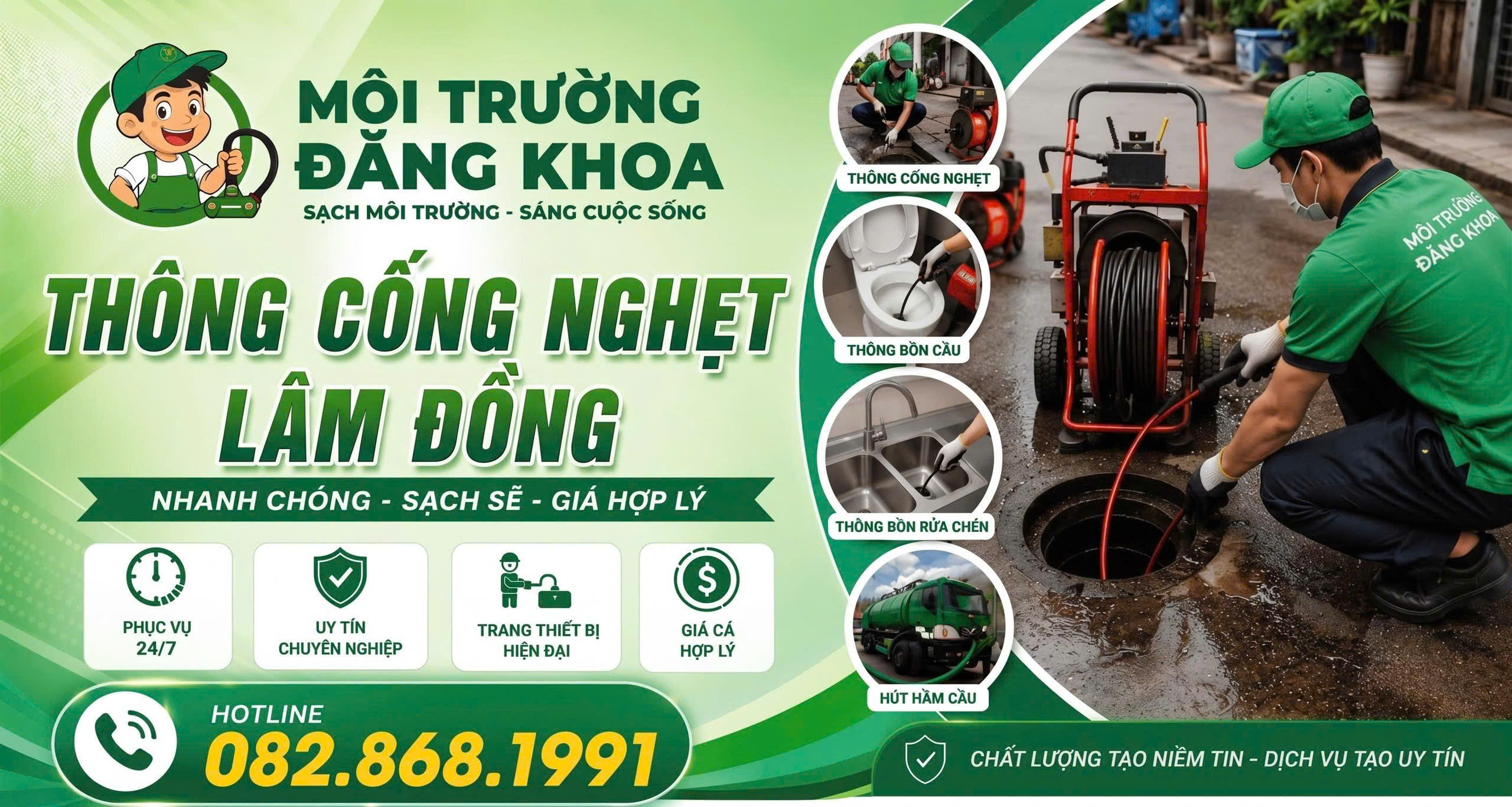 Thông Cống Nghẹt Lâm Đồng