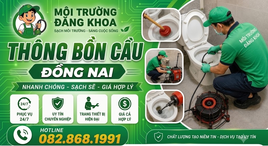 Thông Bồn Cầu Tại Đồng Nai