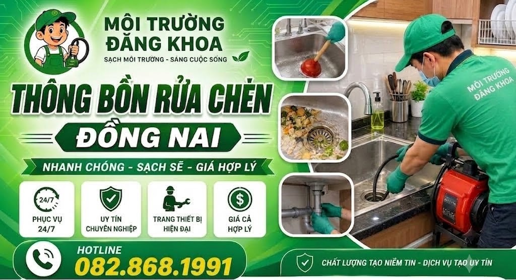 Thông Bồn Rửa Chén Tại Đồng Nai